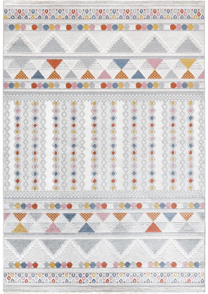 Romanya Beyaz Halı Modern Dokuma Halı Yumuşak Oturma Odası Salon Çocuk Odası Mutfak Halısı F0357 120 x 180 cm