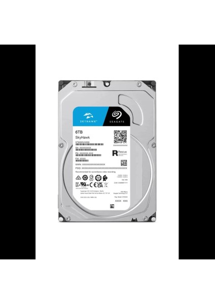 Skyhawk, ST6000VX009, 3.5", 6tb, 256MB, 5400RPM, Güvenlik, HDD