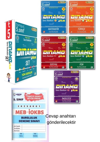 5. Sınıf Dinamo Soru Bankası Set + Bursluluk Deneme Sınavı fırsatları