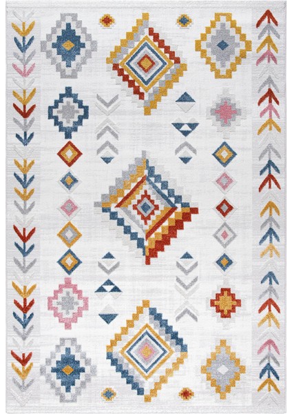 Romanya Beyaz Halı Modern Dokuma Halı Yumuşak Oturma Odası Salon Çocuk Odası Mutfak Halısı F368B 60 x 110 cm