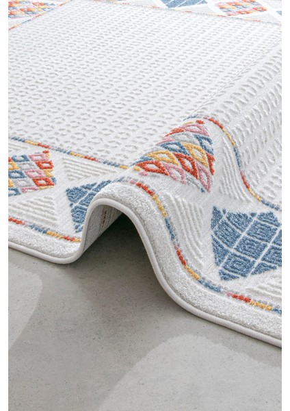 Romanya Beyaz Halı Modern Dokuma Halı Yumuşak Oturma Odası Salon Çocuk Odası Mutfak Halısı F0377 100 x 200 cm modelleri