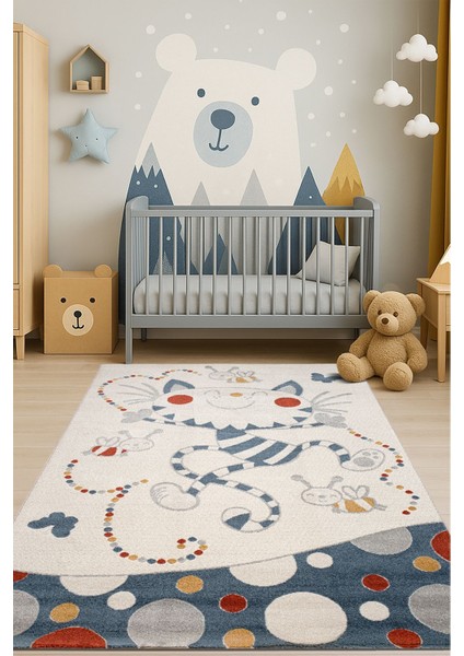 Romanya Beyaz Halı Dokuma Halı Yumuşak Çocuklara Özel Modern Halı Renkli Çocuk Odası Halısı F0404 160 x 230 cm fiyatları