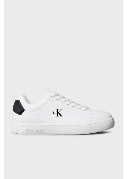 Deri Logolu Sneaker Ayakkabı YM0YM0129701W Erkek Ayakkabı YM0YM01297 01W