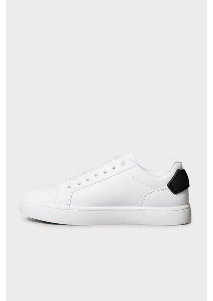 Deri Logolu Sneaker Ayakkabı YM0YM0129701W Erkek Ayakkabı YM0YM01297 01W fiyatları