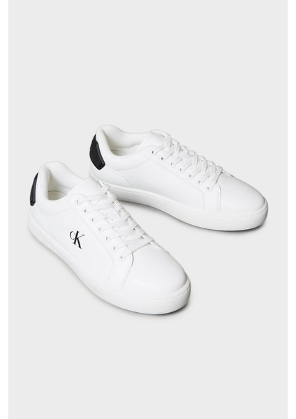 Deri Logolu Sneaker Ayakkabı YM0YM0129701W Erkek Ayakkabı YM0YM01297 01W modelleri