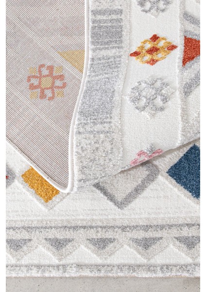 Romanya Beyaz Modern Dokuma Halı Yumuşak Oturma Renkli Halı Odası Salon Çocuk Odası Mutfak Halısı F0356 100 x 200 cm fırsatları
