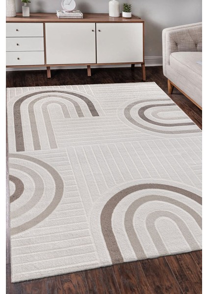 Romanya Beyaz Bej Halı Modern Dokuma Halı Yumuşak Oturma Odası Salon Çocuk Odası Mutfak Halısı F0424 200 x 290 cm fiyatları