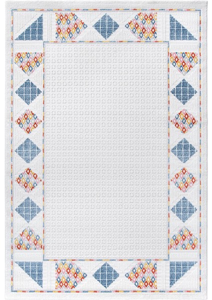 Romanya Beyaz Halı Modern Dokuma Halı Yumuşak Oturma Odası Salon Çocuk Odası Mutfak Halısı F0377 120 x 180 cm