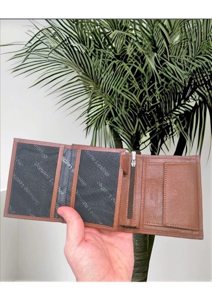 Hakiki Deri Kahverengi Erkek Cüzdan Bozuk Para Hazneli fırsatları