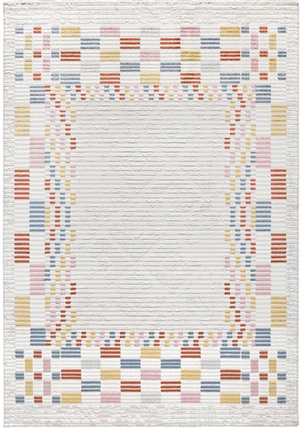 Romanya Beyaz Halı Modern Dokuma Halı Yumuşak Oturma Odası Salon Çocuk Odası Mutfak Halısı F0355 120 x 180 cm