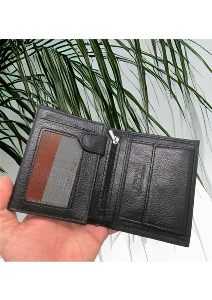 Hakiki Deri Siyah Erkek Cüzdan Bozuk Para Hazneli modelleri