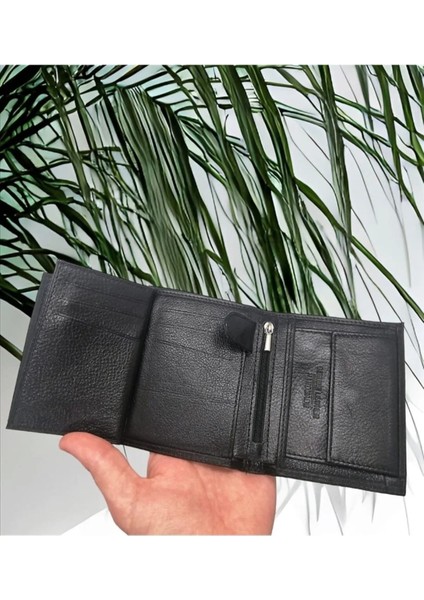 Hakiki Deri Siyah Erkek Cüzdan Bozuk Para Hazneli fırsatları