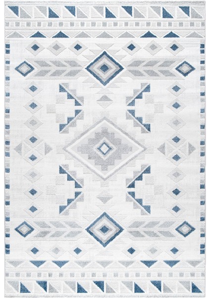 Romanya Gri Mavi Halı Modern Dokuma Halı Yumuşak Oturma Odası Salon Çocuk Odası Mutfak Halısı F0353 80 x 150 cm
