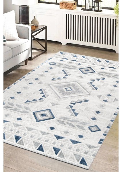 Romanya Gri Mavi Halı Modern Dokuma Halı Yumuşak Oturma Odası Salon Çocuk Odası Mutfak Halısı F0353 160 x 230 cm fiyatları