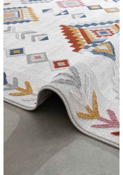 Romanya Beyaz Halı Modern Dokuma Halı Yumuşak Oturma Odası Salon Çocuk Odası Mutfak Halısı F368B 100 x 200 cm modelleri