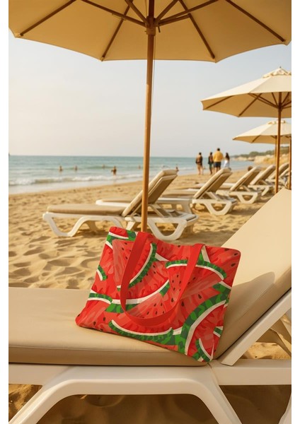 Melony Plaj Havlulu Plaj Çantası 35X40 cm fırsatları