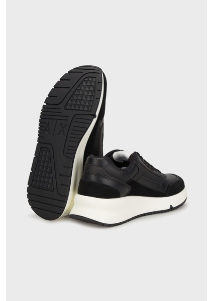 Logolu Süet Detaylı Kalın Taban Sneaker Ayakkabı Erkek Ayakkabı XM001718 AF17544 UC001 fırsatları
