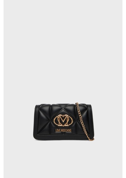 Kapitoneli Çıkarılabilir Zincir Askılı Portföy Cüzdan Bayan Cüzdan JC5640PP1NLC0000