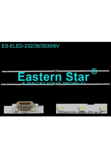 Es-Eled-232, Samsung, Bn96-46034a, Ue50ru7100u, Ue50ru7440u, Ue50ru7090u, Ue50ru7400u, Ue50nu7090u, Ue50nu7400u, Qm50r, Qm50r-A, Aot50_Nu7100f, Tv Led Bar
