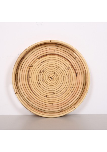 Mylamp Hayal 30X5 cm Kubu Rattan Tepsi modelleri