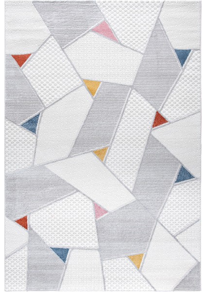 Romanya Beyaz Halı Modern Dokuma Halı Yumuşak Oturma Odası Salon Çocuk Odası Mutfak Halısı F0369 120 x 180 cm