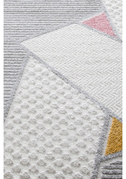 Romanya Beyaz Halı Modern Dokuma Halı Yumuşak Oturma Odası Salon Çocuk Odası Mutfak Halısı F0369 120 x 180 cm