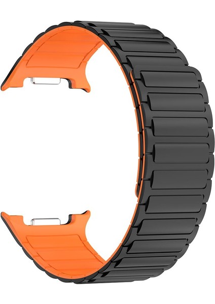 Samsung Galaxy Watch 8 Classic 46 mm Magnetik Silikon Kordon Baklalı Desenli Mıknatıslı Kayış fiyatları