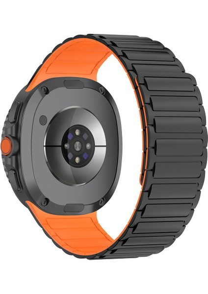 Samsung Galaxy Watch 8 Classic 46 mm Magnetik Silikon Kordon Baklalı Desenli Mıknatıslı Kayış modelleri