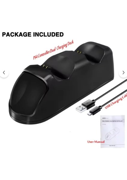 Çiftli LED Göstergeli Ps 4 Şarj Istasyonu Ps4 Oyun Kolu Tutucu Stand modelleri