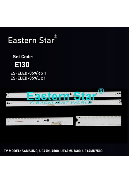 Es-Eled-059, Samsung Ue49ku7500 | Ue49mu7400 | Ue49mu7500 | V6er_490 Tv Led Bar