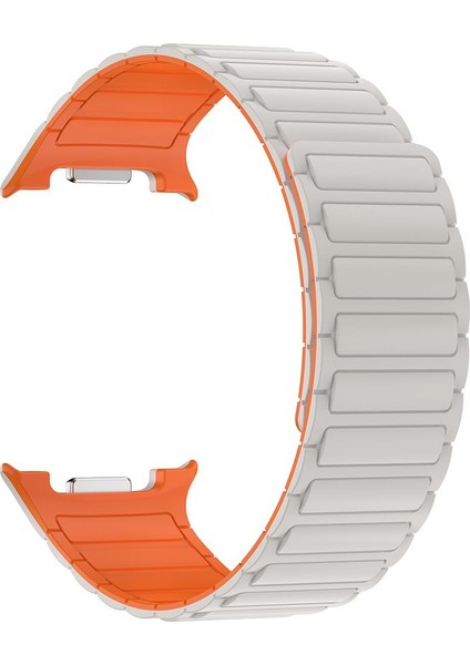 Samsung Galaxy Watch 8 Classic 46 mm Magnetik Silikon Kordon Baklalı Desenli Mıknatıslı Kayış fiyatları