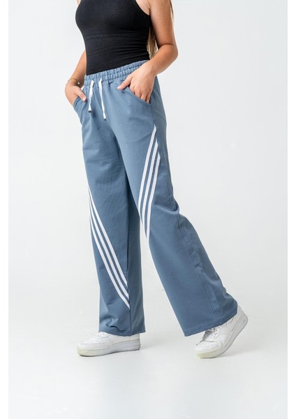 Kız Çocuk Bol Paça Cepli Rahat Kesim Penye Eşofman Altı fiyatları