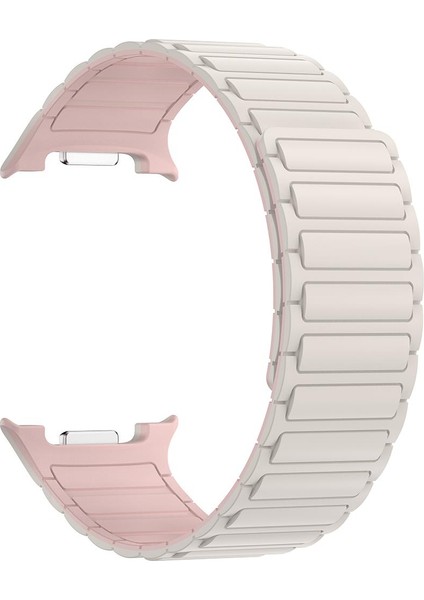 Samsung Galaxy Watch 8 Classic 46 mm Magnetik Silikon Kordon Baklalı Desenli Mıknatıslı Kayış fiyatları