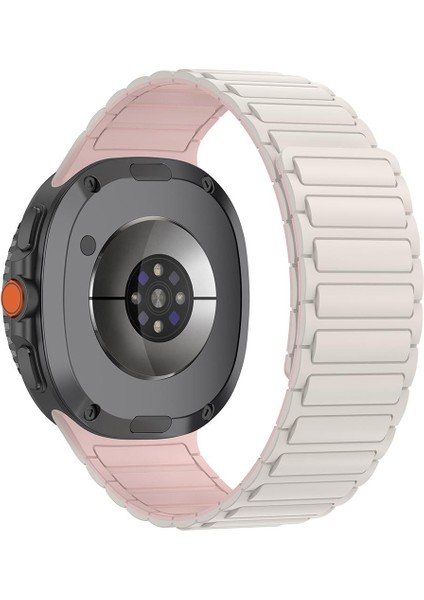 Samsung Galaxy Watch 8 Classic 46 mm Magnetik Silikon Kordon Baklalı Desenli Mıknatıslı Kayış modelleri