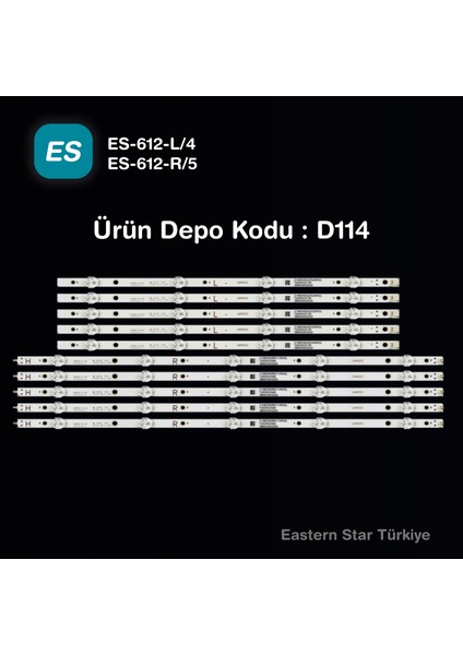 Es-612, Lb49021, Lb49023, 49pus7503, 49pus6412, 49pus6162 49pus6262, Tv Led Bar