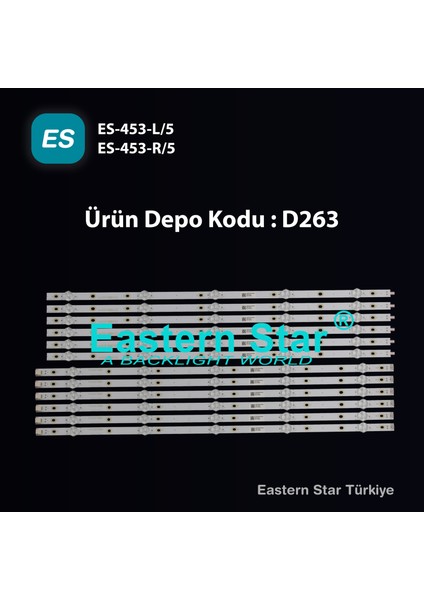 Es-453, Phılıps, Lb55073, 55pus7503/12, 55pus6262, 55pus6412, 55pus7303, 55pus6703, Tpt550u2-Eqyshm.G, Tv Led Bar