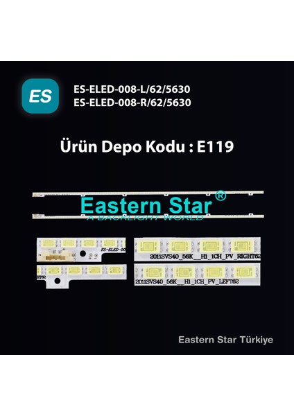 Es-Eled-008, Samsung, Bn96-16605a, Bn96-16606a, Ue40d5000, Ue40d5003, Ue40d5500, Ue40d5800, Ue40d6000, Tv Led Bar