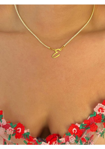 925 Gümüş | Harfini Seç Suyolu Kolye