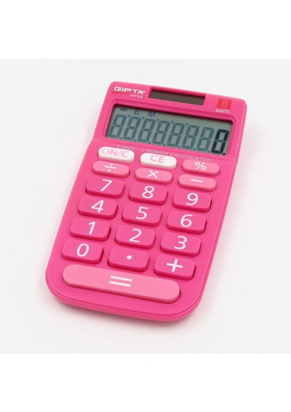 Pembe Renkli 8 Haneli Hesap Makinesi, 13.5x7 Cm, Şık ve Pratik Tasarım fırsatları