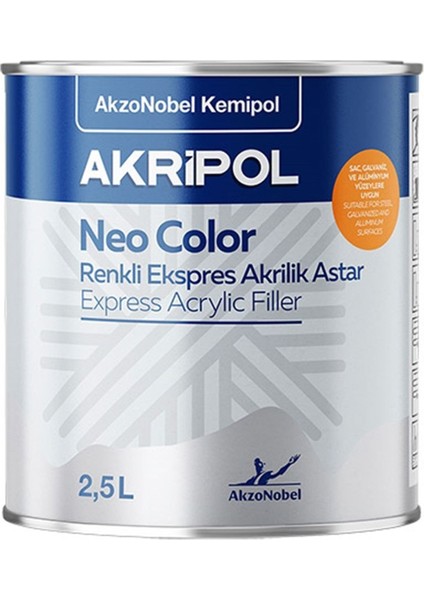 2k Neo Color Renkli Astar Beyaz 2.5 Litre