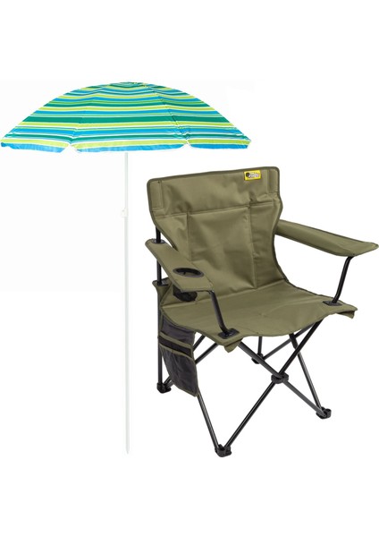 Şemsiyeli V2 Lüks Kamp Sandalyesi