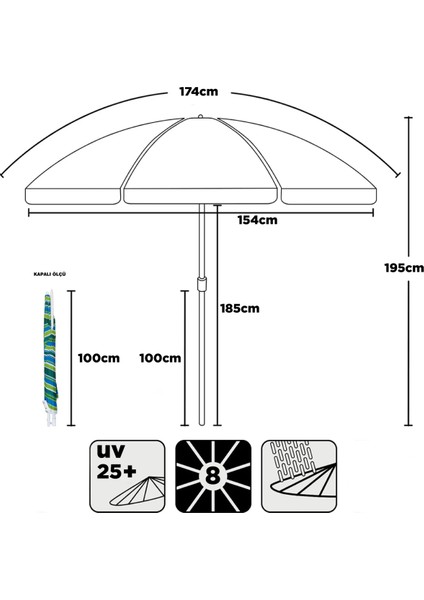 Şemsiyeli V2 Lüks Kamp Sandalyesi indirimleri