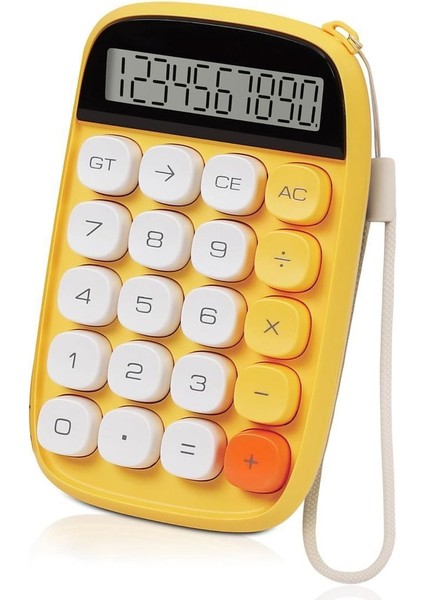 Sarı Mekanik Görünümlü LCD Ekranlı 10 Tuş Hesap Makinesi