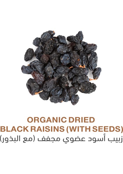 Organik Siyah Kuru Üzüm (Çekirdekli) | 100G