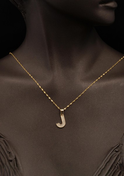 14 Ayar J Harf Altın Kolye fiyatları