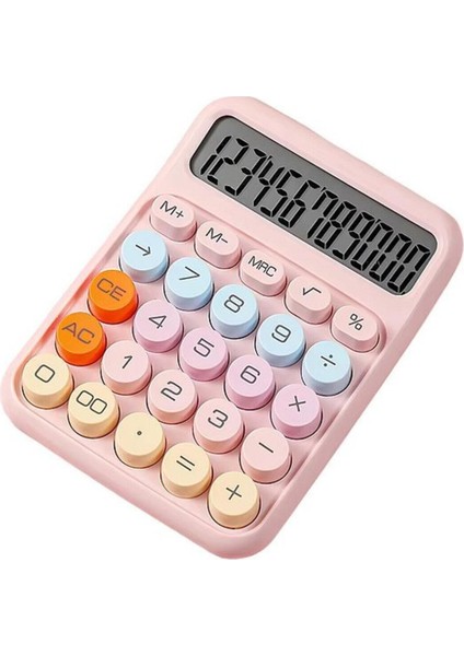 Renkli Tasarımlı 10 Haneli Yuvarlak Mekanik Tuşlu Hesap Makinesi fiyatları