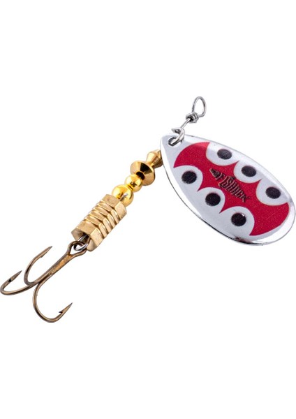 Döner Kaşık - Fishack Glidex - Silver Ladybug - 5g - No:2 - Alabalık/turna/levrek Olta Kaşığı