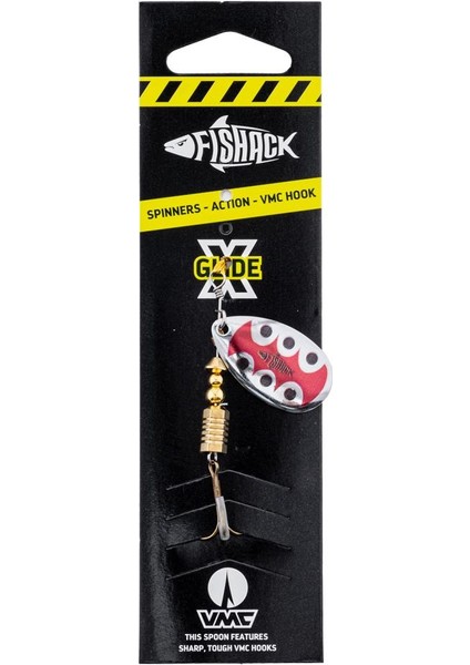 Döner Kaşık - Fishack Glidex - Silver Ladybug - 5g - No:2 - Alabalık/turna/levrek Olta Kaşığı modelleri