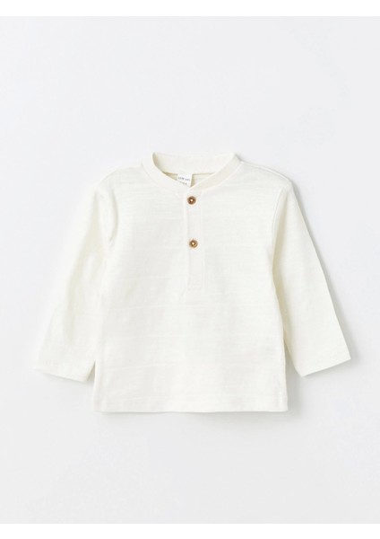 Lcw Baby Ekru Bisiklet Yaka Uzun Kollu Erkek Bebek Tişört ve Pantolon 2'li Takım fiyatları