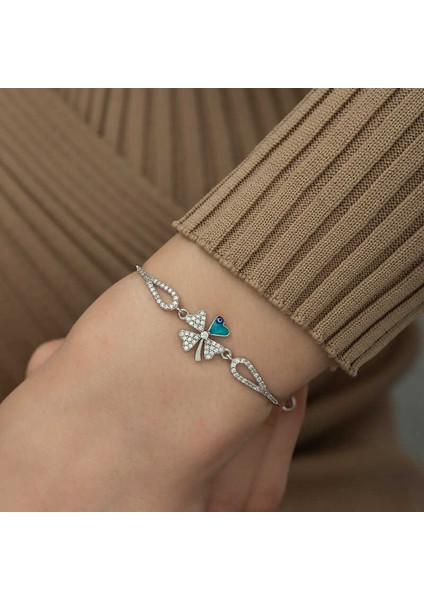 925 Ayar Gümüş Nazarlı Yonca Bileklik T5247 (593593) modelleri